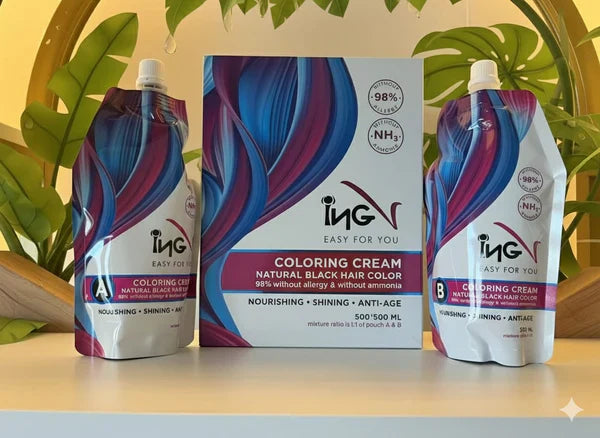 INGV Hair Colour 1000ml ā Ammonia-Free, 98% Allergy-Free